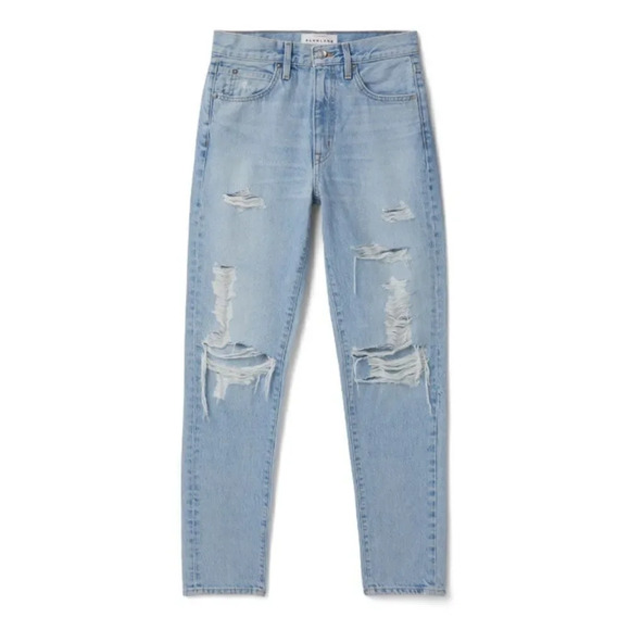 SLVRlake Roxy distressed straight leg denim jeans in mind made up new size 29 - Picture 1 of 8
